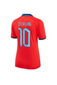 Engeland Raheem Sterling #10 Voetbaltruitje Uit tenue Dames WK 2022 Korte Mouw